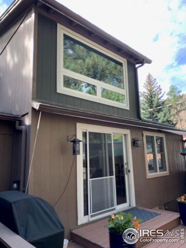 198 Poudre River Rd, Bellvue, CO 80512 - view of rear view of property