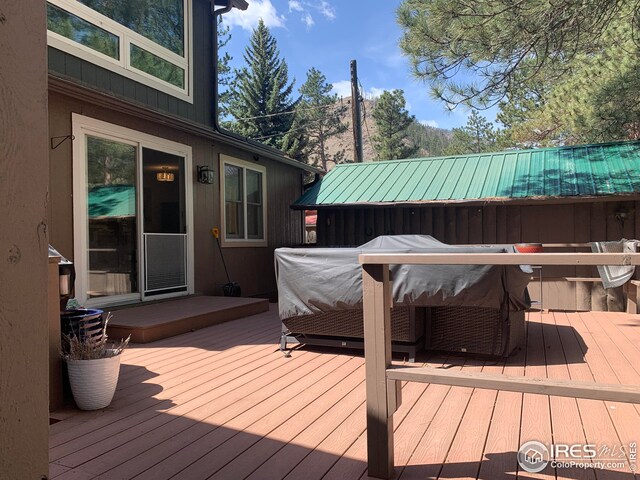 198 Poudre River Rd, Bellvue, CO 80512 - view of deck