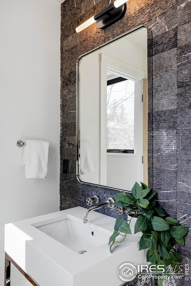 bathroom with a sink