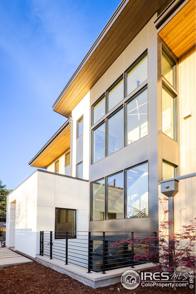 view of property exterior featuring stucco siding