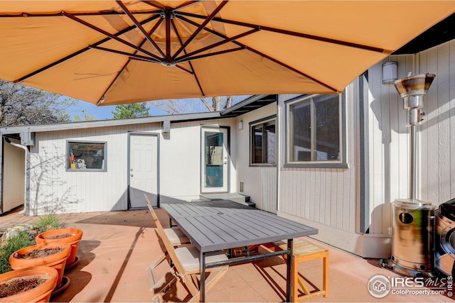 view of patio / terrace with outdoor dining space