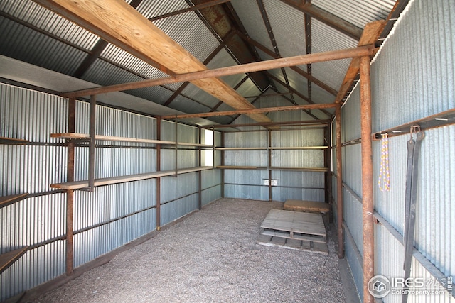 storage featuring an exterior structure