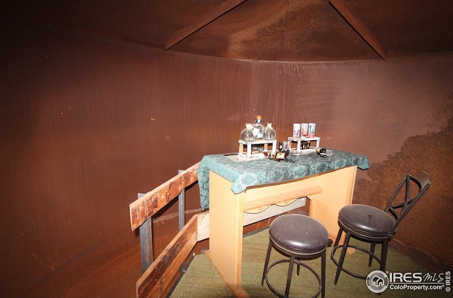 view of bar