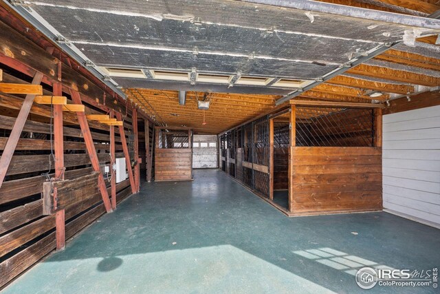 view of stable