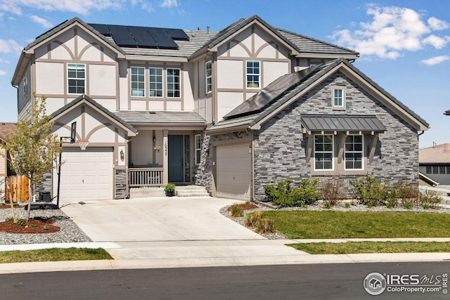 16335 Spanish Peak Way, Broomfield, CO 80023 - view of front facade featuring stucco siding and solar panels
