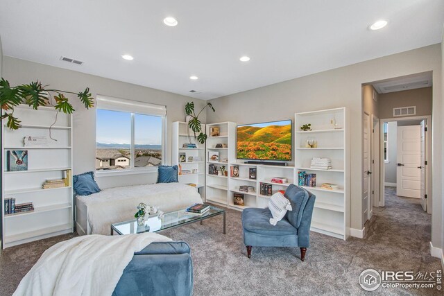 16335 Spanish Peak Way, Broomfield, CO 80023 - bedroom featuring visible vents, carpet, and recessed lighting