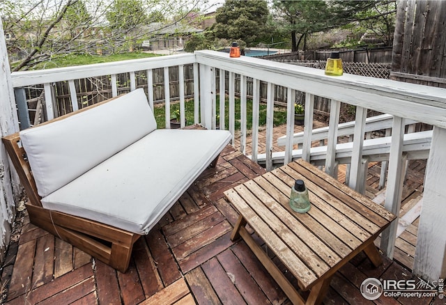 1733 Azalea Dr Unit 2, Fort Collins, CO 80526 - view of wooden balcony featuring a wooden deck
