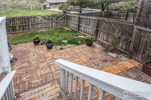 1733 Azalea Dr Unit 2, Fort Collins, CO 80526 - view of patio / terrace with a fenced backyard