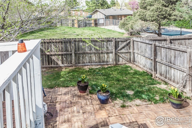 1733 Azalea Dr Unit 2, Fort Collins, CO 80526 - view of yard with a gate and a fenced backyard