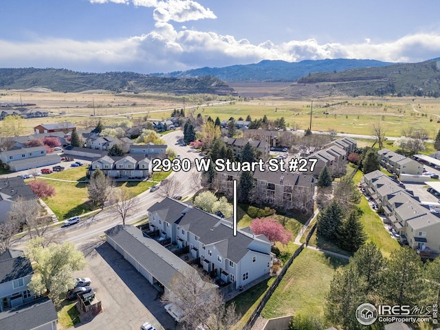 2930 W Stuart St Unit 27, Fort Collins, CO 80526 - aerial view of a mountain backdrop