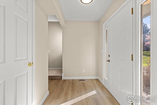 2930 W Stuart St Unit 27, Fort Collins, CO 80526 - foyer entrance with healthy amount of natural light, baseboards, and light wood-style flooring