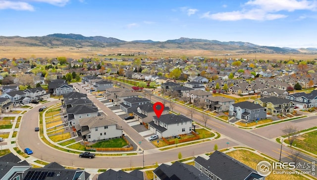 aerial view featuring a residential view