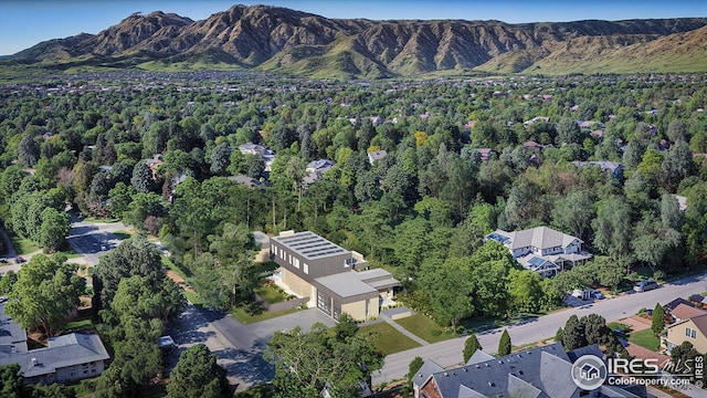 2090 Orchard Ave, Boulder, CO 80304 - aerial view of property and surrounding area featuring a mountain backdrop