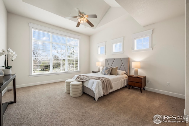 3122 Notabon Ct, Lafayette, CO 80026 - bedroom with multiple windows, carpet flooring, and ceiling fan