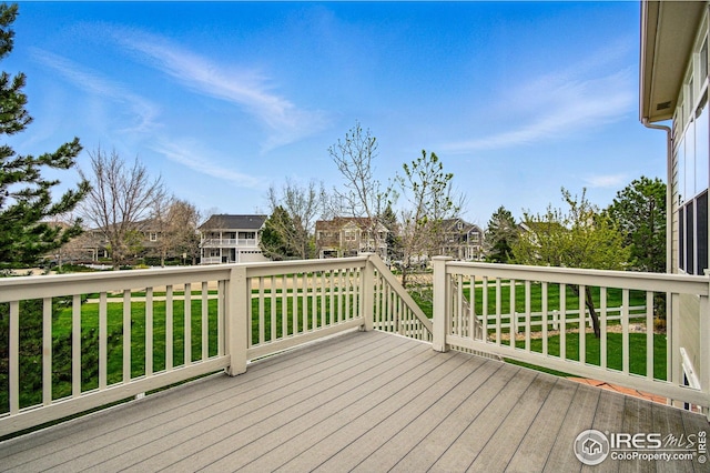 3122 Notabon Ct, Lafayette, CO 80026 - deck with a lawn and a residential view