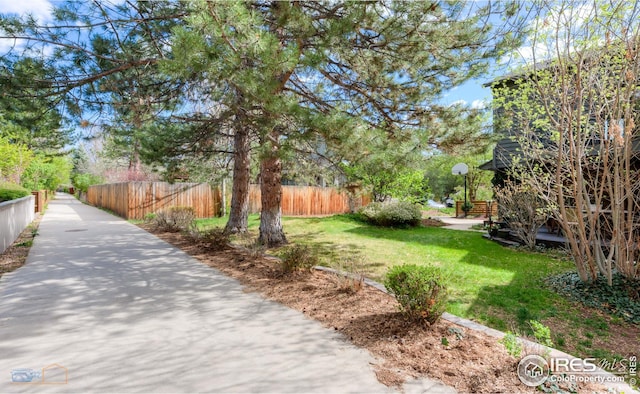 exterior space with fence