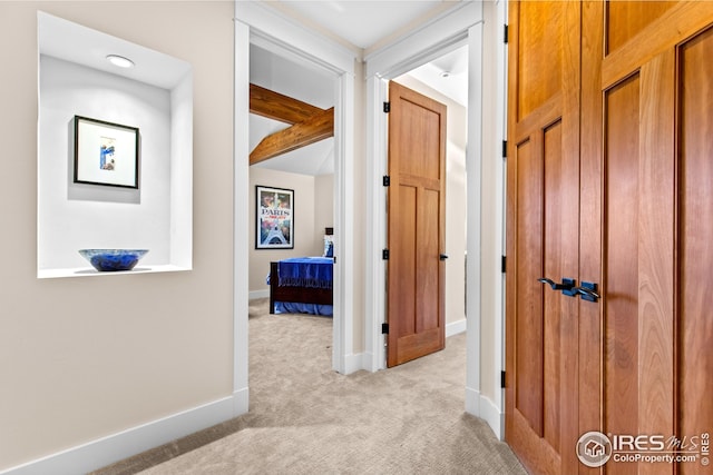 1533 Old Tale Rd, Boulder, CO 80303 - corridor featuring light carpet and baseboards