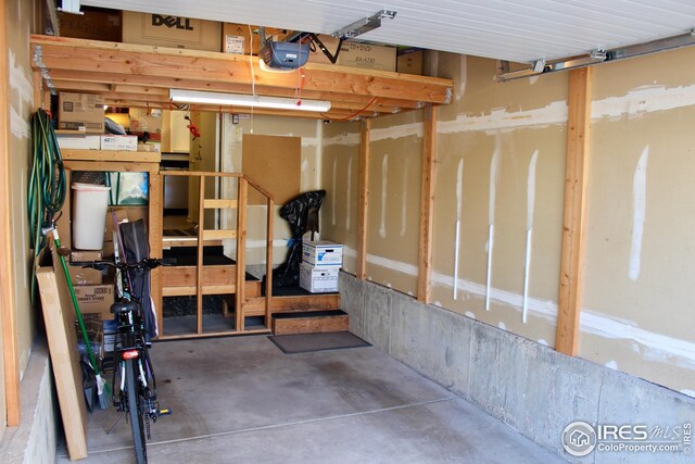 storage area featuring a garage