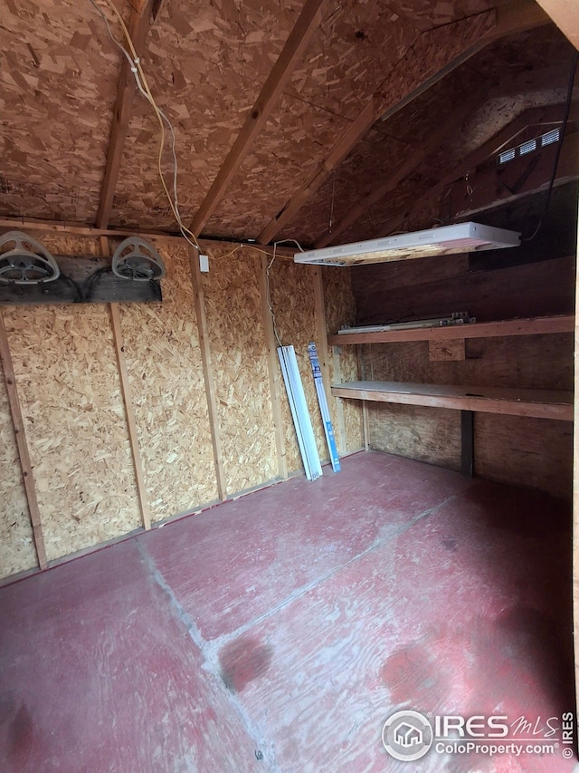 view of storage