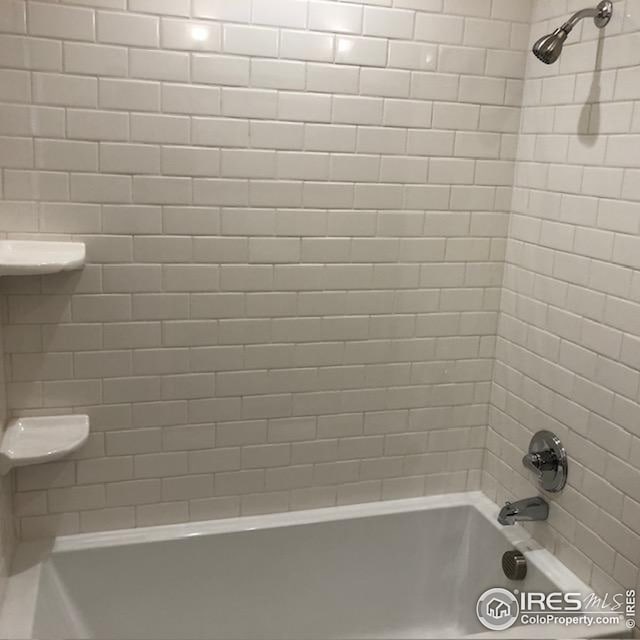 full bath with bathing tub / shower combination