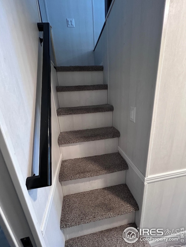 view of stairs