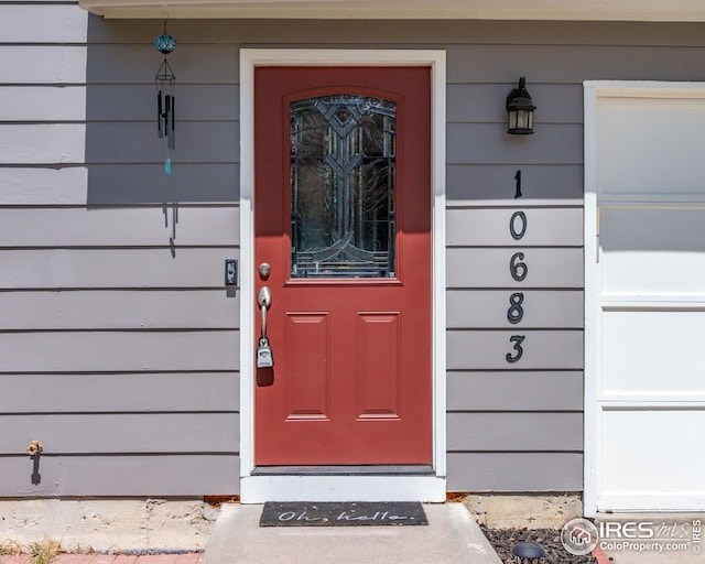 view of entrance to property