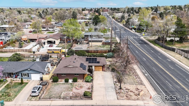 birds eye view of property featuring a residential view