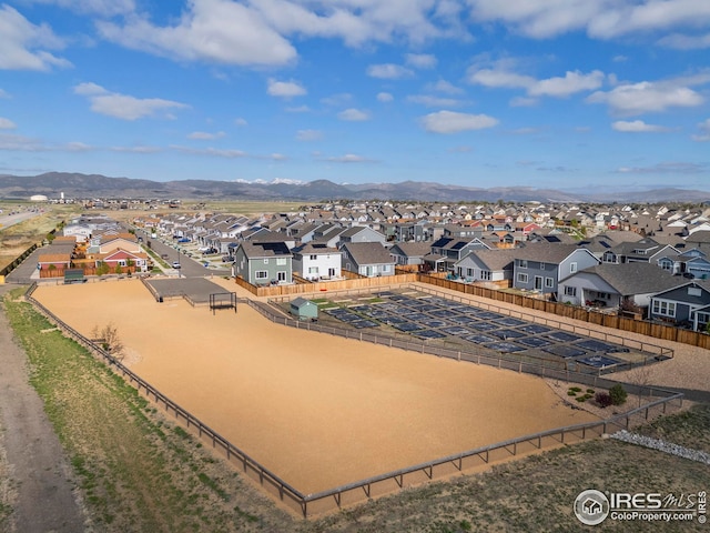 bird's eye view featuring a residential view