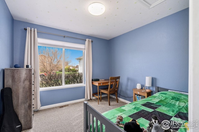 8596 Seattle Slew Ln, Wellington, CO 80549 - bedroom featuring carpet floors, baseboards, and visible vents