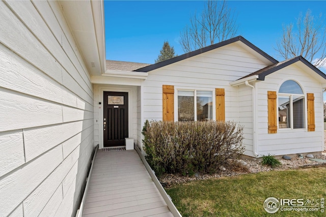 8596 Seattle Slew Ln, Wellington, CO 80549 - view of front facade with roof with shingles