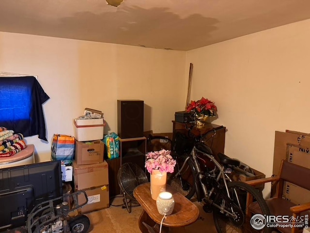 view of storage room