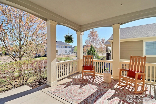 view of patio / terrace featuring a porch