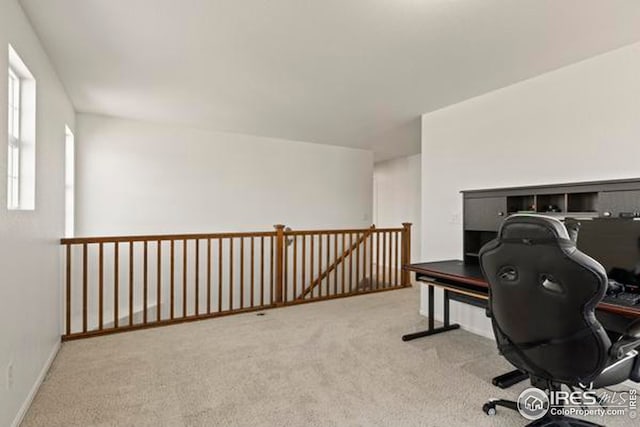 office with carpet floors