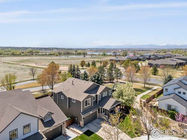 aerial view featuring a residential view
