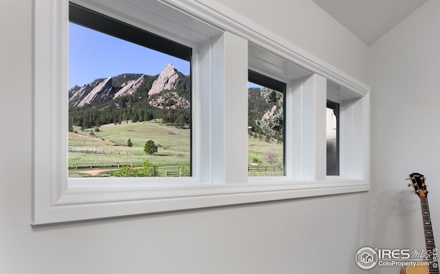details with a mountain view