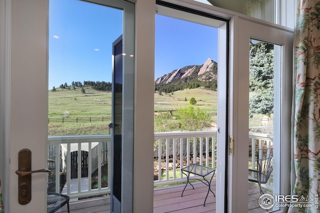 709 Baseline Rd, Boulder, CO 80302 - entryway featuring a rural view and healthy amount of natural light