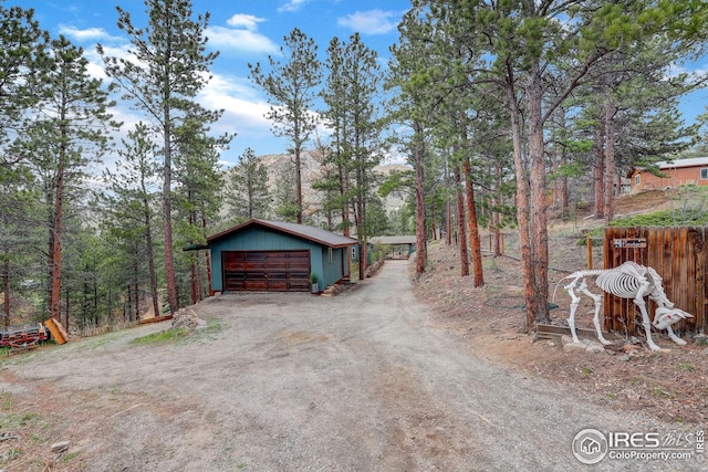 exterior space with driveway