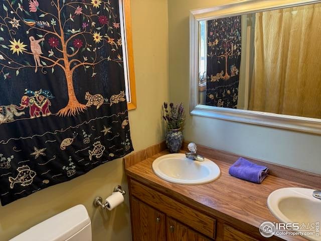 7127 Coal Creek Canyon Hwy, Nederland, CO 80466 - full bath with toilet and double vanity
