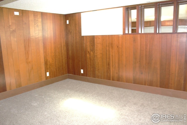 817 Warner St, Fort Morgan, CO 80701 - unfurnished room featuring carpet and wood walls