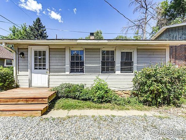 view of front of home