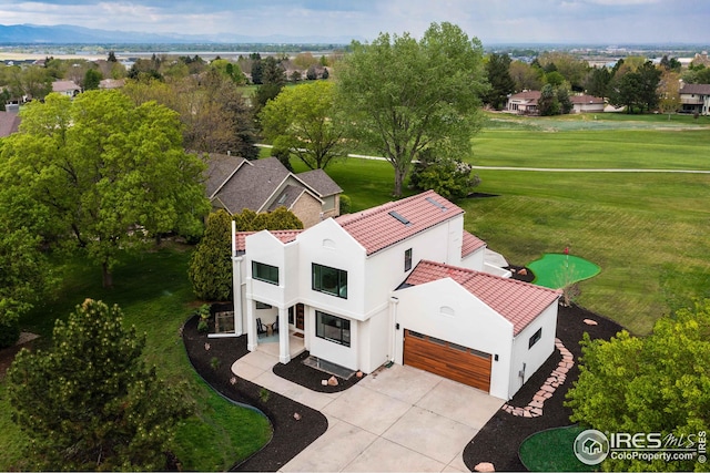 view from above of property
