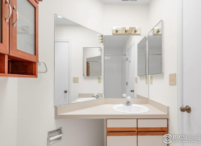 bathroom with vanity