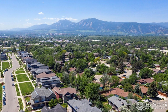 3821 Howe Ct, Boulder, CO 80301 - aerial view of residential area with mountains