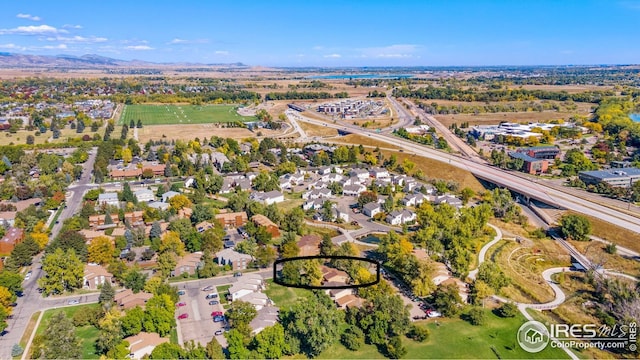 aerial view of property's location