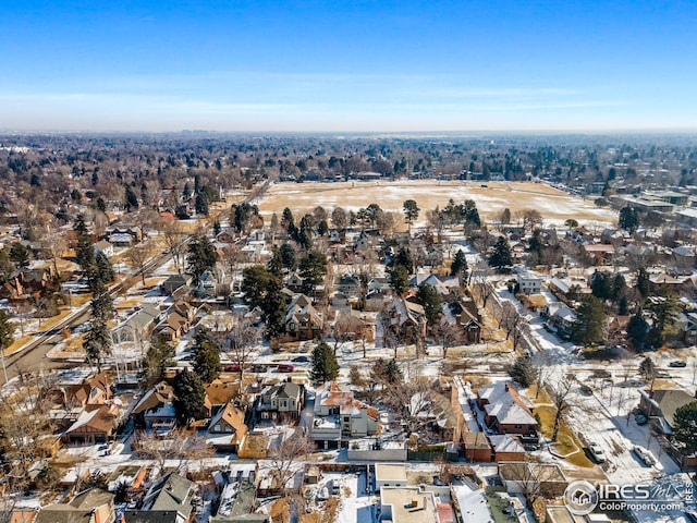 229 Albion St, Denver, CO 80220 - aerial view of property and surrounding area featuring nearby suburban area