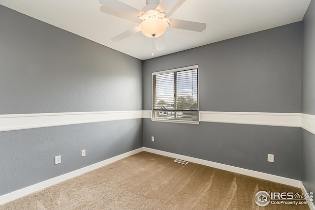 1108 Basin Ct, Windsor, CO 80550 - carpeted empty room featuring baseboards and a ceiling fan
