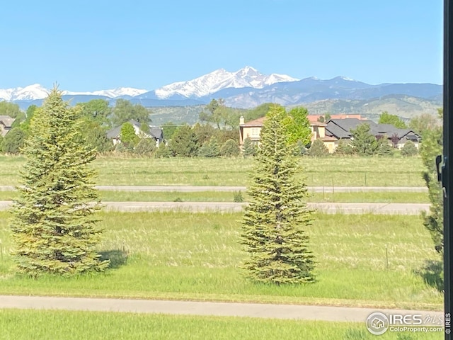 view of property's community with a mountain view