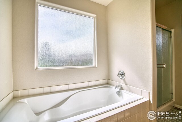2069 Vineyard Ct, Windsor, CO 80550 - full bathroom featuring a shower stall and a garden tub