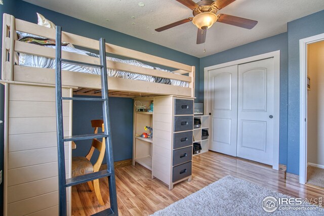 2069 Vineyard Ct, Windsor, CO 80550 - bedroom featuring wood finished floors, baseboards, and a closet