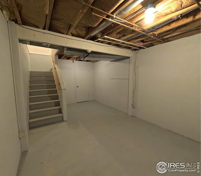22198 County Road 25, Fort Morgan, CO 80701 - basement with stairs